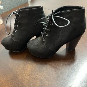 Black Suede Ankle Boots